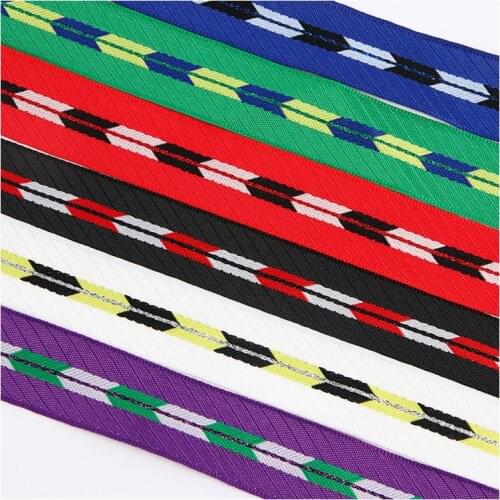 5 yards 20mm Ethnic Arrow Pattern Jacquard Ribbon for DIY Craft Curtain Home Textile Clothing Bags Decoration Accessories