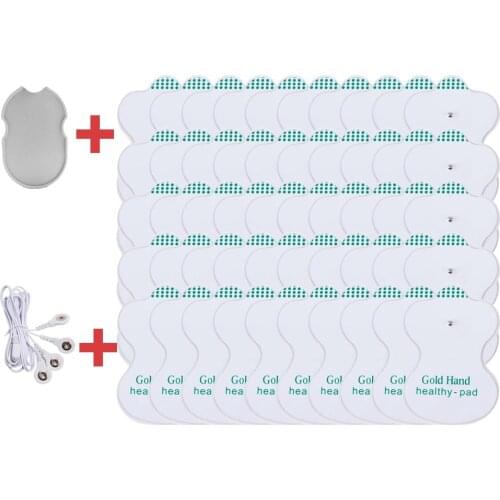 50Pcs Electrode Pad for TENS Unit Self Adhesive Replacement Physical Therapy Machine Reusable Patches Massager Muscle Stimulator