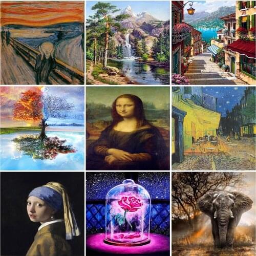 5D Diy Full Round Diamond Painting Cross Stitch Kits Diamond Embroidery Mosaic Pattern Picture Home Decor