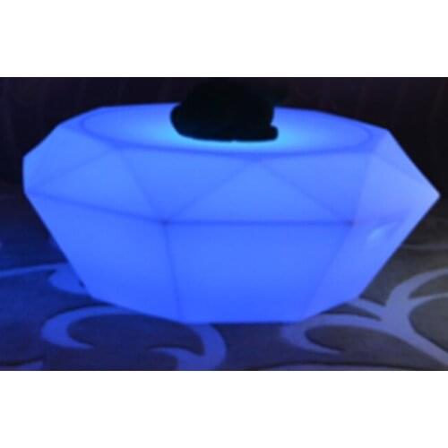 SK-LF28Q (D80.5*H32.5cm) LED Diamont Shape Bar Furniture Cocktail Table for Garden Outdoor Event Party free shipping 1pc/lot