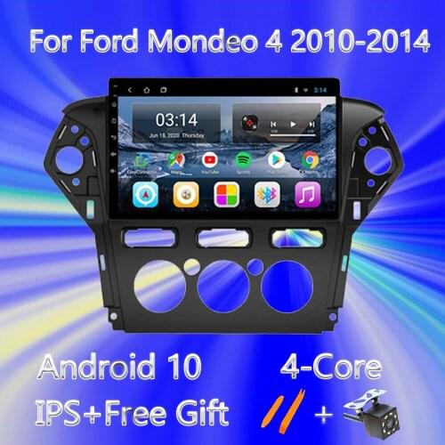 Android 10.0 DVD Car Radio Video Stereo Player For Ford Mondeo 4 2010 2011 2012 2013 2014 GPS Navigation Multimedia Player 2din