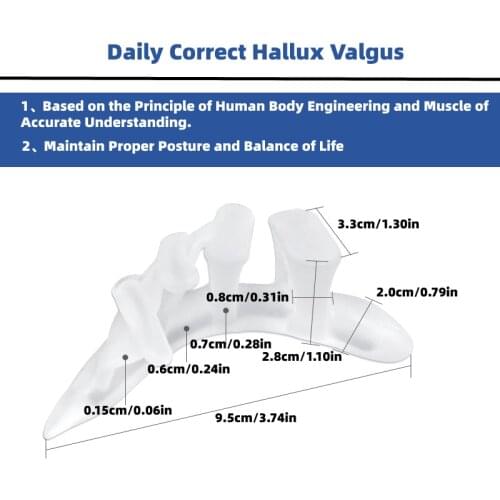 6pcs/3pairs Hallux Valgus Corrector Gel Separator Pedicure Tools Orthopedic Pads Straightener Silicone Toe Protector Orthotics
