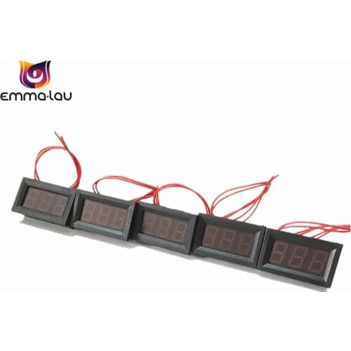 2 Wires 0.56' LED AC 70-500V Digital Voltmeter Red/Blue/Green 220V 380V Home Use Voltage Meter Reverse Protection