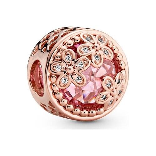 CodeMonkey 2020 New Spring Flower Beads 100% 925 Sterling Silver Charms Fit Original 3mm Bracelet DIY Jewelry Making CMS2031