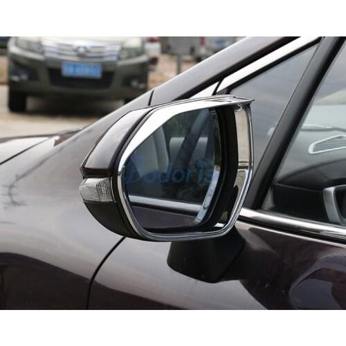 Carbon Fiber Color Side Rear View Mirror Rain Eyebrow Cover RearView Moulding Trims Sticker For Toyota Yaris 2020 2021 Accessory