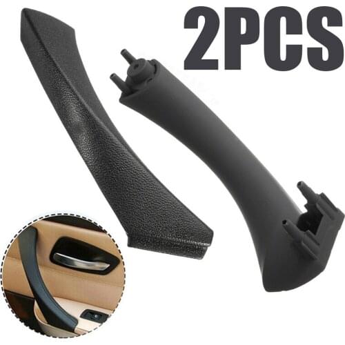 For BMW E90 3-Series 2pcs Car Inner Handle Interior Door Panel Pull Trim Cover Right Inner Outer Door Panel Handle