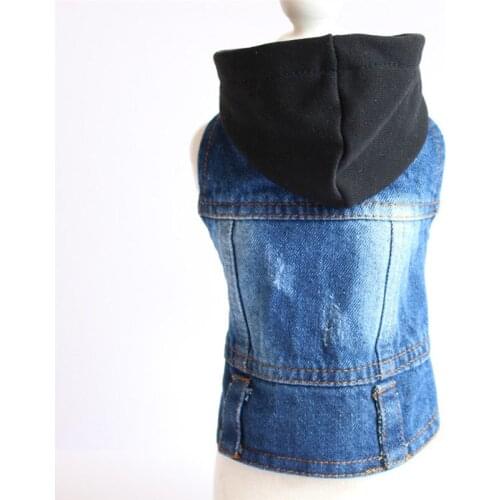 New Spring Summer Autumn Xs Dog Clothes For Small Dogs Boy Girls Teddy Jean Jacket Vest Hoodie Puppy Outfit Pet Clothing