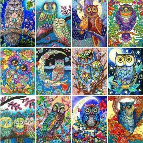 EverShine 5D Diamond Painting Animals Sale Diamond Embroidery Owl New Arrival Rhinestone Picture Mosaic Art Kid Room Decoration