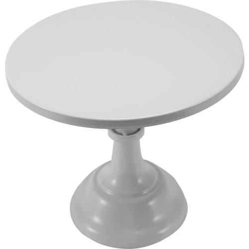 Metal Iron Cake Stand Round Pedestal Dessert Holder Cupcake Display Rack Bakeware White Birthday Wedding Party Decoration