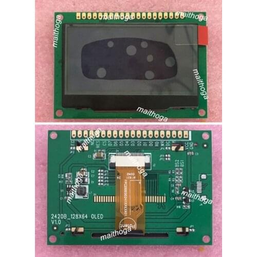 2.42 inch 20P SPI Yellow/White/Green/Blue OLED Module SSD1309 Drive IC 128*64 Parallel/I2C Interface