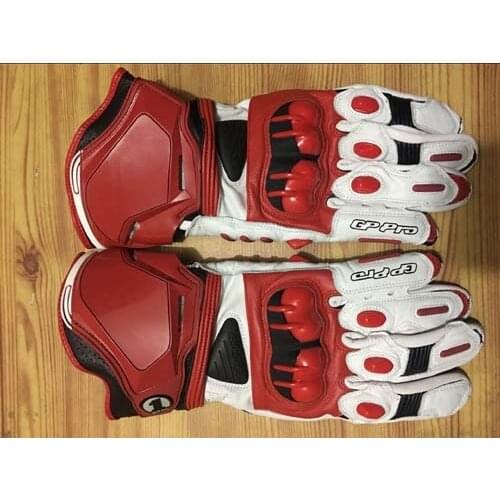 Alpine GP Motorcycle Long Gloves Racing Driving PRO Motorbike Original Cowhide Gloves