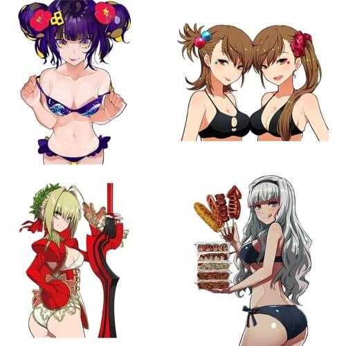 Three Ratels CDM129 animation sex girl car windshield sticker skateboard decal