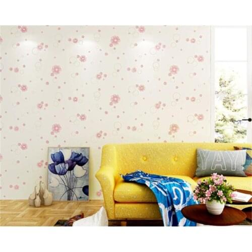 Beibehang Non-woven self-adhesive wallpaper fashion beauty salon clothing store warm cute girl bedroom self-adhesive wallpaper