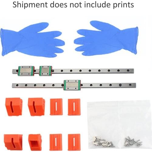2021 NEW Linear Rail Guide &Sliding Guide Block Kit T-type&M3 Lock Nut 3D Printer Accessories For PRUSA MK3S Print Part