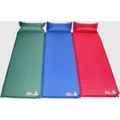 One seat camping mat 185*60cm Automatic blow-up dampproof mat With bags Camping supplies Free shipping