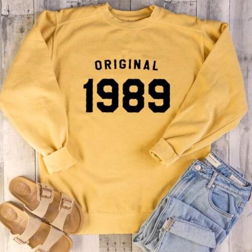 Letter Original 1989 Sweatshirt Woman Fleece Hoodies Woman Drop Shipping Sweatshirt Woman