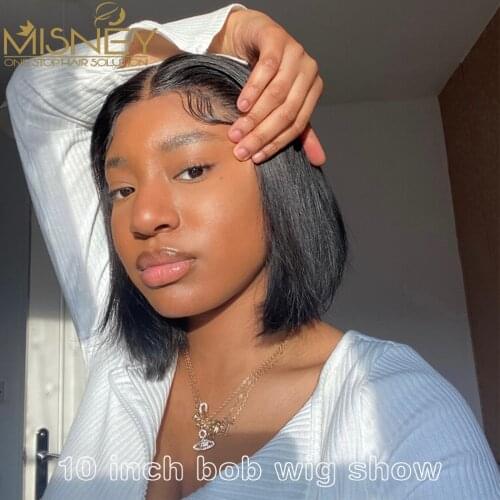 Bob Wig Brazilian Hair Bone Straight Human Hair Wig For Women Pre Plucked Cheap Lace Front Wig Free Shipping Lace Frontal Wig