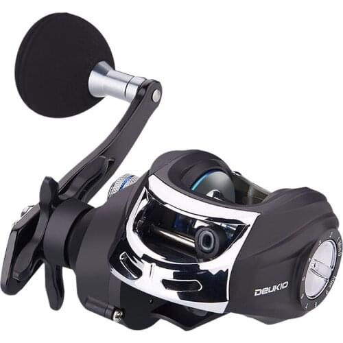 Right Left Hand Bait Casting Reel Boat Raft Fishing Wheel 7.2:1 4+1BB Dual Brake Trolling Baitcasting Fishing Reel EVA Handle