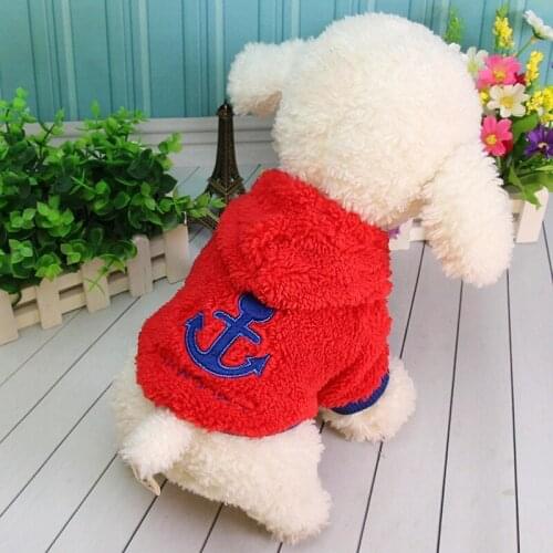 PUOUPUOU Thicken Solid Dog Clothes Warm Pet Dog Clothing Dogs Jacket Winter Soft Sweatshirt for Small Dogs Puppy Outfit XS-XL