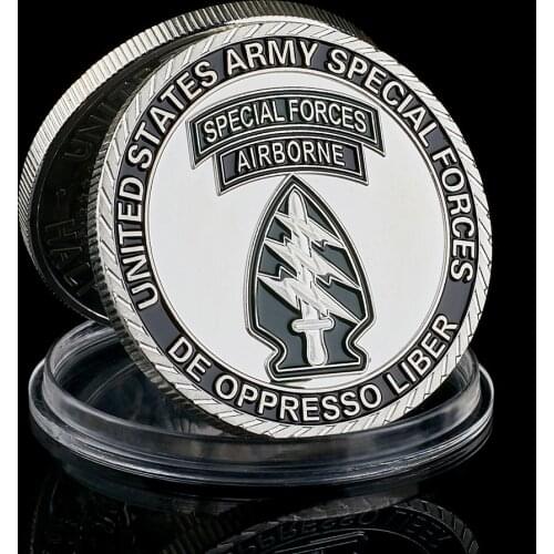USA Challenge Liber Liberate From Oppression Special Forces Green Berets De Oppresso Commemorative Coin