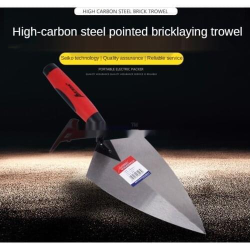 5/6/10/11/12 inch Construction Tools Putty Knife Brick Trowel Laying Carbon Steel Blade Pointing Plaster Tool Carbon Steel