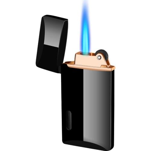 Blue Flame Direct Punching Windproof Butane Gas Portable Lighter Gadgets For Men Mens Gift