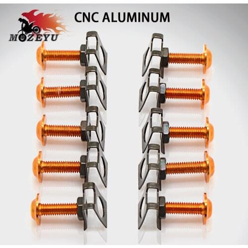 10 Pieces 6MM Motorcycle Fairing Body Screws For motorcycles For RC 125 RC 390 350 SX-F 125 SX 50 SX 125 EXC 690 SMC R