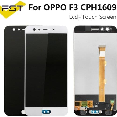 5.5 inch White/Black For Oppo F3 CPH1609 LCD Display Touch Screen Digitizer Assembly Replacement Parts+Tools