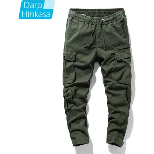 2020 Autumn Winter Cargo Pants Men Outdoor Jogger Tactical Military Pants Casual Sweatpant Men 100% Cotton Trousers Big Size