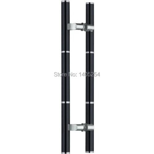 DHL Free shipping Matte black Professional Doors Glass Door Handle