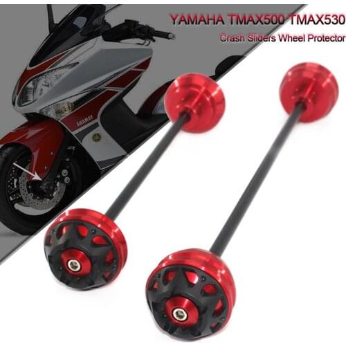 For YAMAHA TMAX 530 500 T-MAX TMAX530 T-MAX530 2008-2011 Motorcycle Front & Rear Wheel Fork Axle Sliders Cap Crash Protector