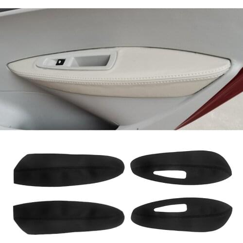 For Peugeot 308 2009 2010 2011 2012 2013 2014 Car Interior Door Armrest Panel Microfiber Leather Cover Protective Trim