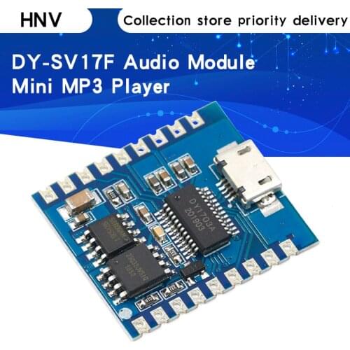DY-SV17F Audio Module Mini MP3 Player IO Trigger USB Download Flash Voice Module