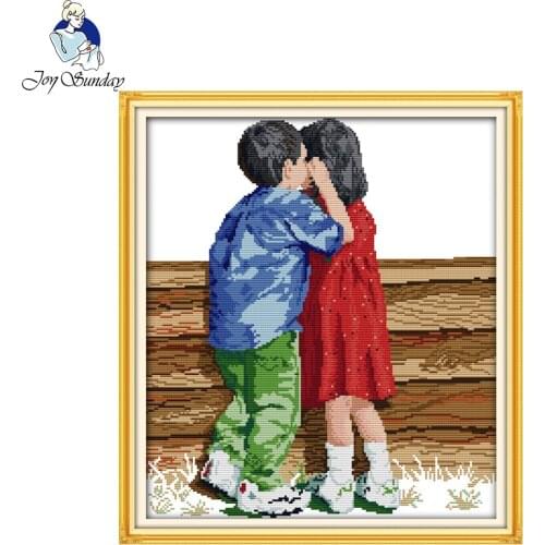 Joy sunday figure style Whisper embroidery cross stitch patterns design stamped for children