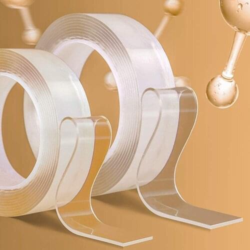 Nano Tape Double Sided Car Transparent Waterpoor Wall Stickers Reusable Heat Resistant Kitchen Accessories Monster Tapes