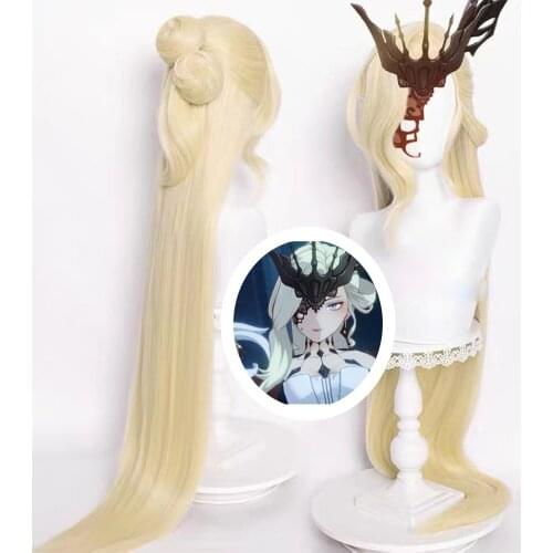 Game Genshin Impact La Signora Cosplay Wig Halloween Party Costume Accessories Heat-resistant High Temperature Wire For Unisex
