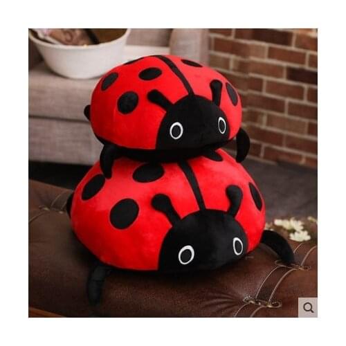 40cm .60cm.80cm plush Ladybug cute red and black pretty lifelike good quality Holiday christmas birthday present kid