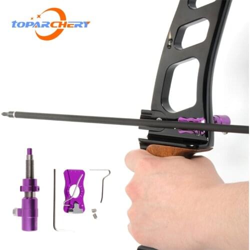 Toparchery Magnesium Alloy Arrow Rest Cushion Plunger Screw Adjustable for Recurve Bow Hunting Sports Shooting