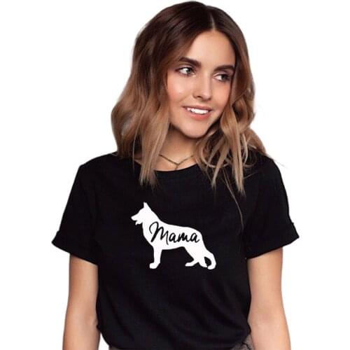 German Shepherd Shirt Gift For Dog Lovers T Shirt Pet Lover Gift Dog Mom Shirt Animal Lover Dog Owner Mama tops Ladies tees