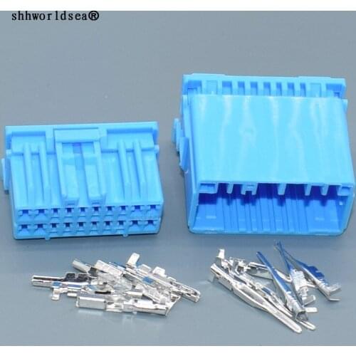 Worldgolden 20 Pin 1.0mm 1.8mm Automotive CD Player Power Speaker Socket Audio Auto Connector Female Male For Honda Buick