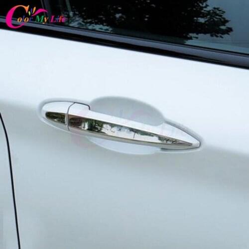 8Pcs/Set Car Stainless Steel Door Handle Protection Cover Trim Outer Door Handles Sticker for BMW X1 F48 2016 2017 Accessories