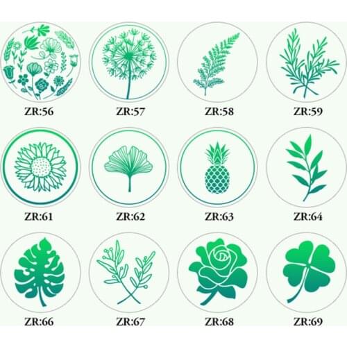 1pcs Plant Seal Flower Seal Wax Seal Stamp Retro Antique 25mm Sealing Wax Scrapbooking Stamps HEAD Wedding Decorative Invitation