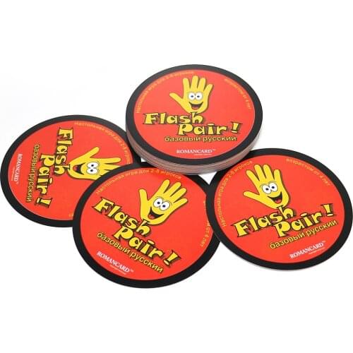 10 sets board Game flash pair RU word picture Divination table game for family party playing Cards