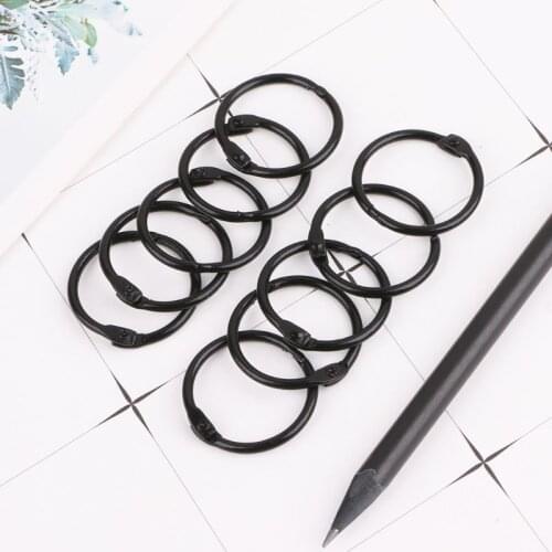 10pcs Metal Loose Leaf Binder Ring Book Hoops DIY Albums School Office Supplies Craft