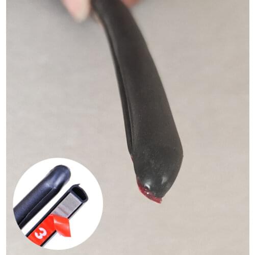 2Pcs Car Door Rubber Seal Strip Filler Weatherstrip Edge Rubber Sealing for B Pillar Protection Front Auto Door Sealant for Cars
