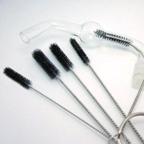 5pcs/set New Durable Nylon Shank Briar Tobacco Pipe Cleaner Cleaning Stainless Steel Brush High Quality SCIE999