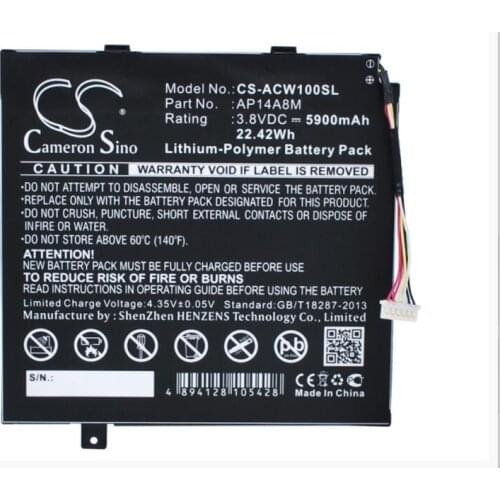 Cameron Sino 5900mAh battery for ACER A3-A20FHD Aspire Switch 10 Iconia Tab 10 A3-A20 NTL4TET016 SW5-011 AP14A8M