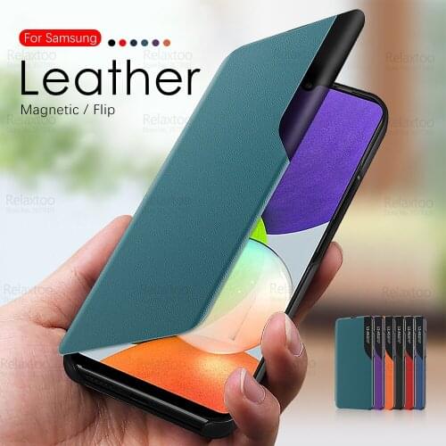 For Samsung Galaxy A22 Case Magnetic Smart Flip Coque Fundas A 22 2021 4G 5G A225F A226B Shockproof Stand Protection Phone Cover