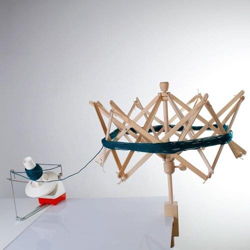 Wood Swift Yarn Fiber String Ball Wool Winder Holder Umbrella Manual Handheld String Craft Winding Machine Sewing Accessories