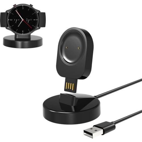 Dock Station Stand Charger Adapter USB Charging Cable Base Holder for Amazfit GTR2/GTR 2E/GTS 2 GTS2 Mini/Bip U/Pro/Pop/Zepp E